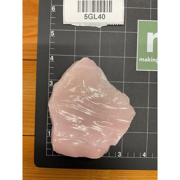 Pink Art Glass Cullet Glowing Manganese Slag Glass #5GL40 - Picture 8 of 8